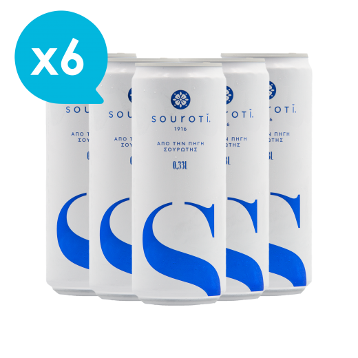 Carbonated Natural Mineral Water x6 | Souroti