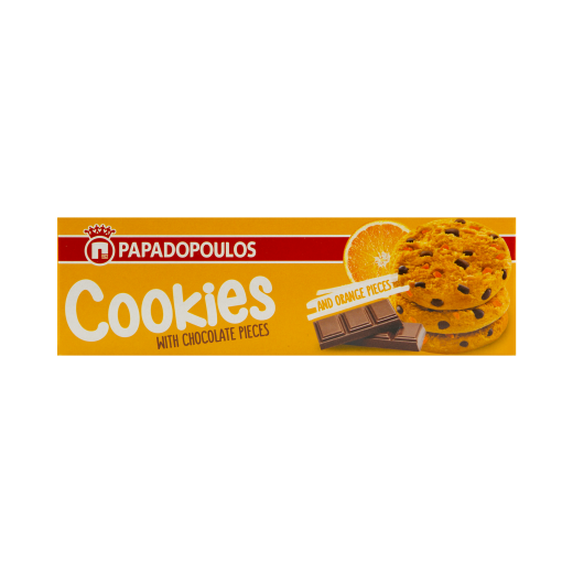 Cookies with Orange and Chocolate Pieces | Papadopoulou