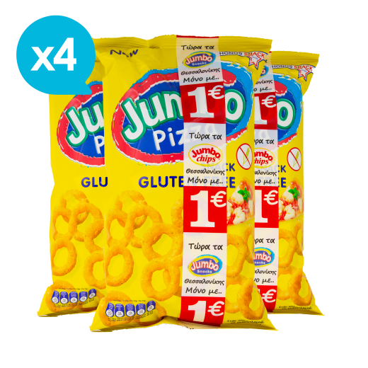 Corn Snack with Pizza Flavor (x4) | JUMBO