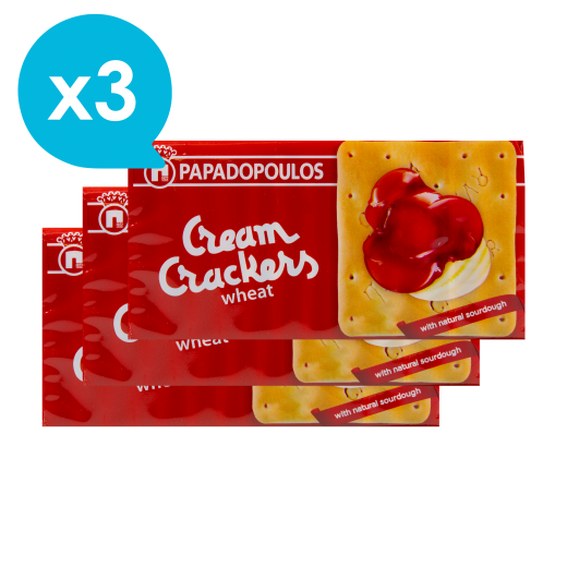 Cream Crackers Σίτου x3 | ΠΑΠΑΔΟΠΟΥΛΟΥ