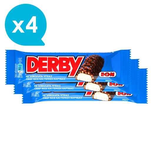 Derby με Σοκολάτα υγείας και καρύδα x4 | ION