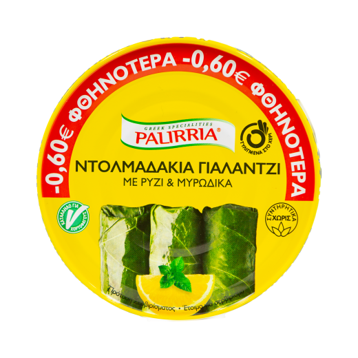 Dolmadakia Yialantzi (Vegeterian Stuffed Vine Leaves)  | Palirria