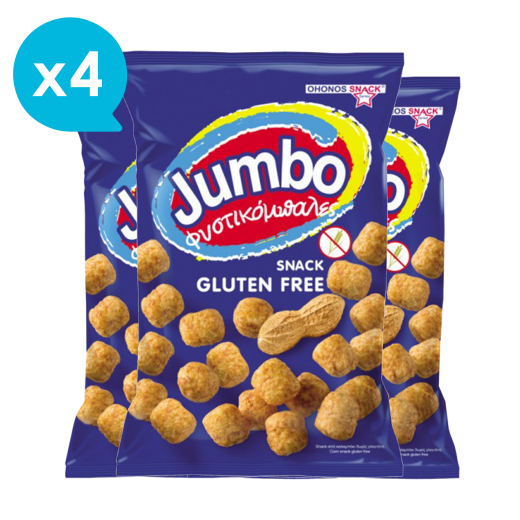 Fistikompales Corn Snack with Peanut (x4) | JUMBO
