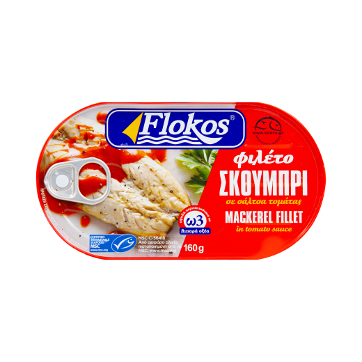 Mackerel Fillet in Tomato Sauce | Flokos