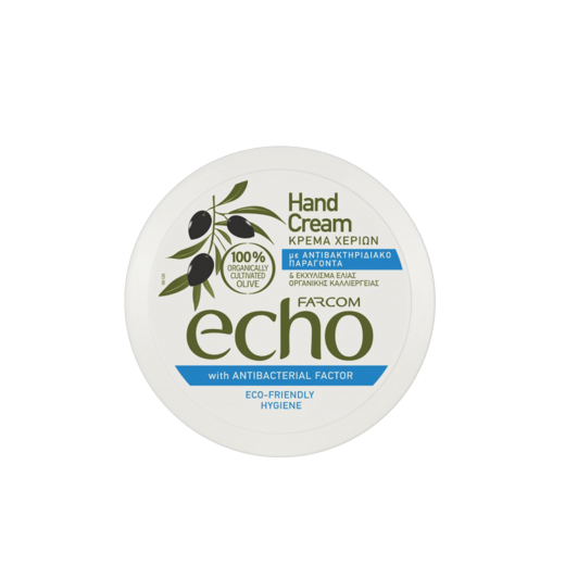 Κρέμα Χεριών με Εκχύλισμα Ελιάς και Αντιβακτηριδιακό Παράγοντα Echo | Farcom 
