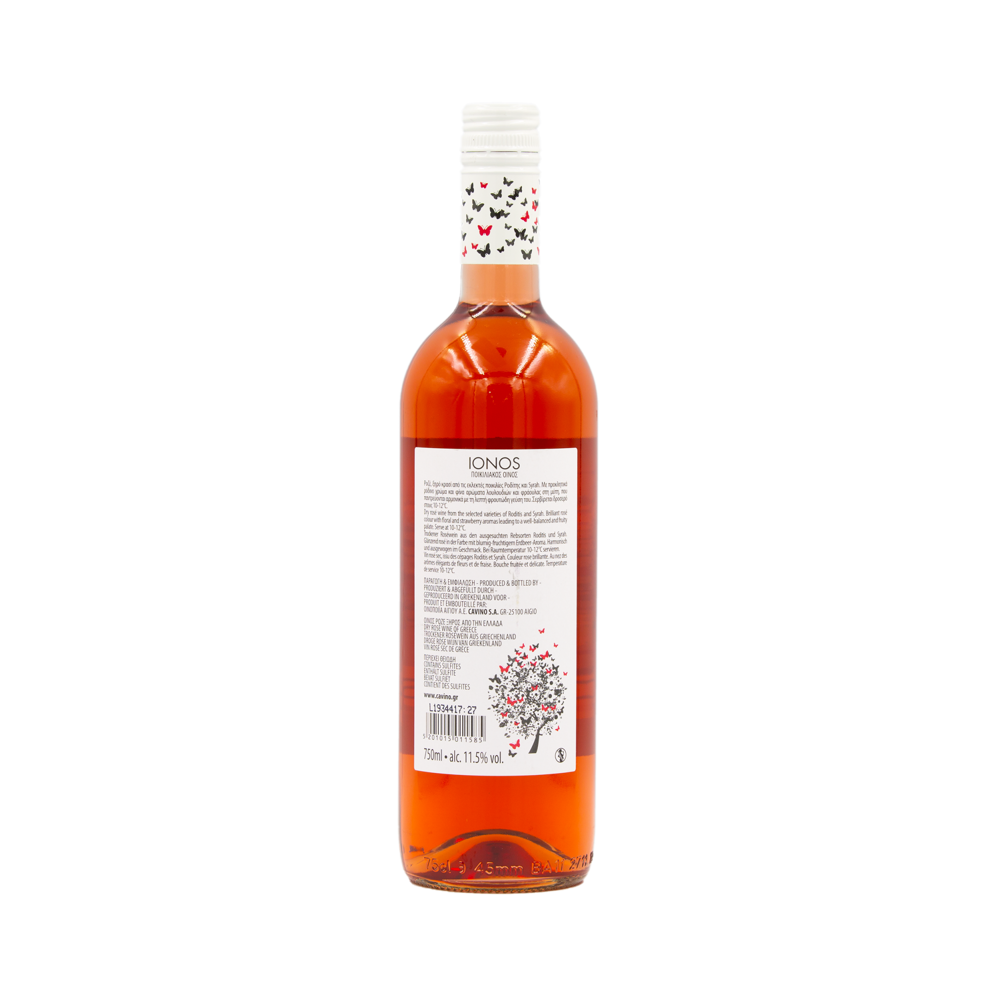 Rosé Dry Wine Syrah Roditis | Cavino IONOS