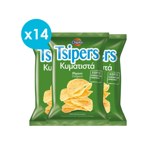 Wavy Potato Chips with Oregano (x14) | Chipita