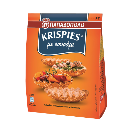 Krispies Paximadi with Sesame (Rusks) | PAPADOPOULOU