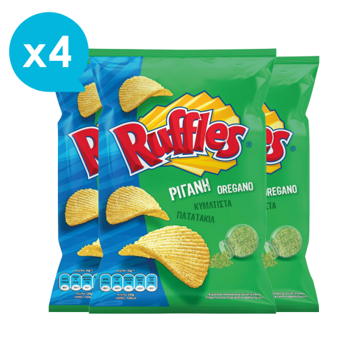 Potato Chips Wavy with Oregano (x4) | Ruffles