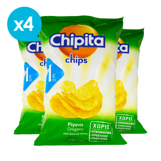 Πατατάκια με Ρίγανη (x4) | Chipita
