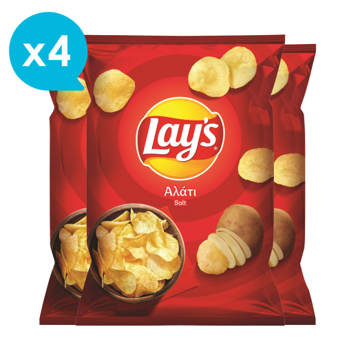 Πατατάκια με Αλάτι (x4) | Lays