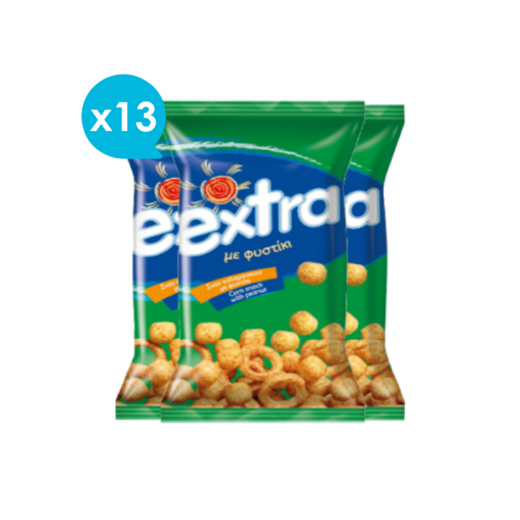 Extra Σνακ Καλαμποκιού με Φυστίκι (x13) | Chipita