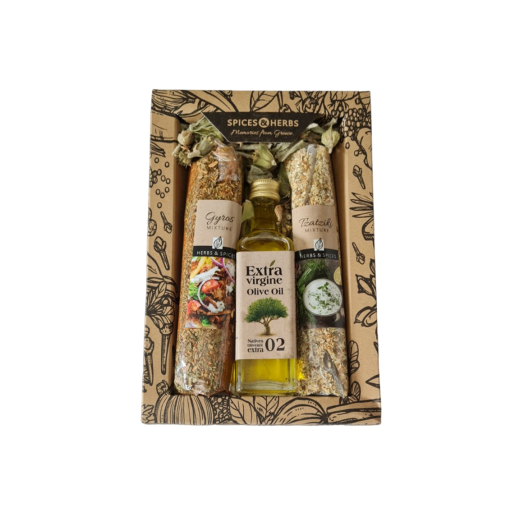 Spice Gift Set with Olive Oil | Memories from Greece