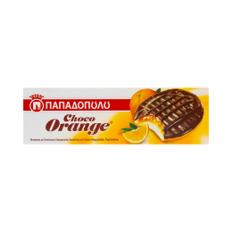 Biscuits with Orange Filling and Chocolate | PAPADOPOULOS