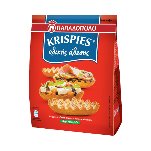 Krispies Whole-wheat Paximadi (Rusks) | PAPADOPOULOU